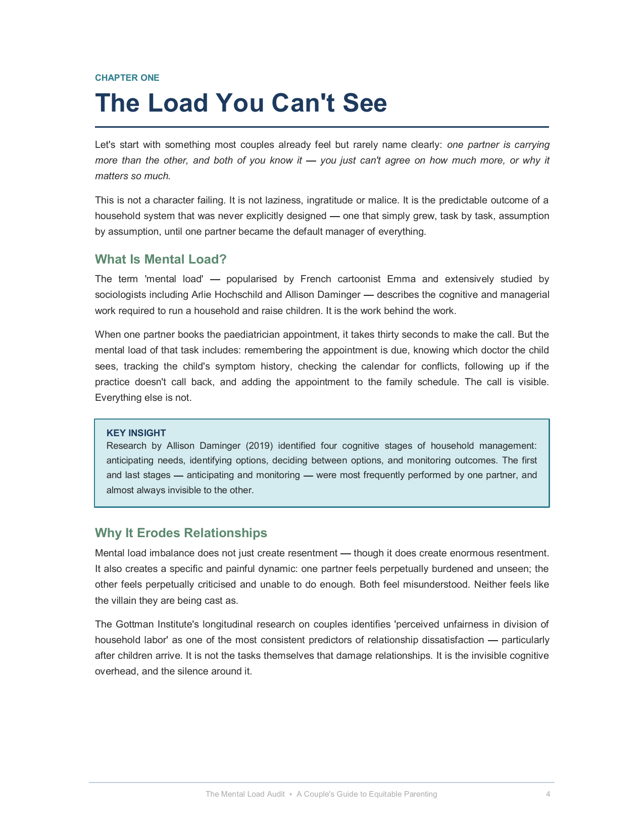 The Mental Load Audit